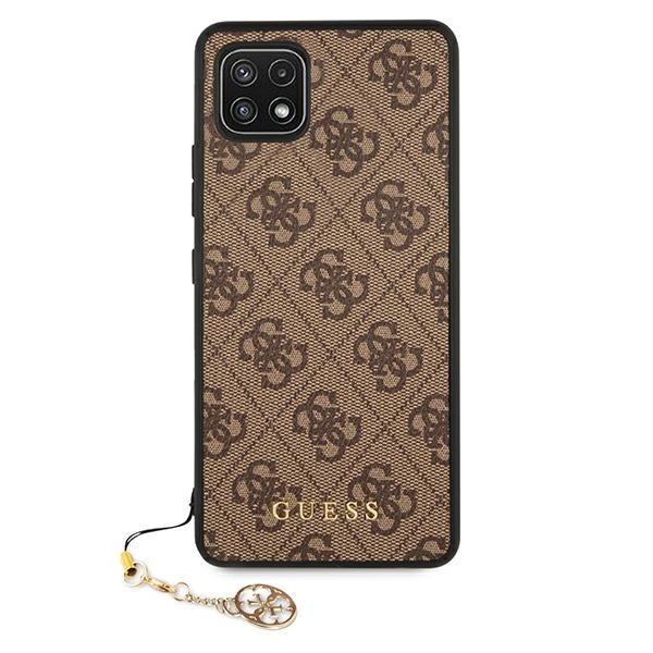 Husa pentru Samsung A22 5G Guess 4G Charms Collection brown