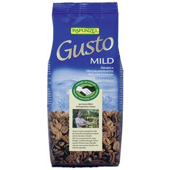 Cafea Gusto Arabica delicata macinata, Rapunzel, eco, 250g Cafea Gusto Arabica delicata macinata, Rapunzel, eco, 250g