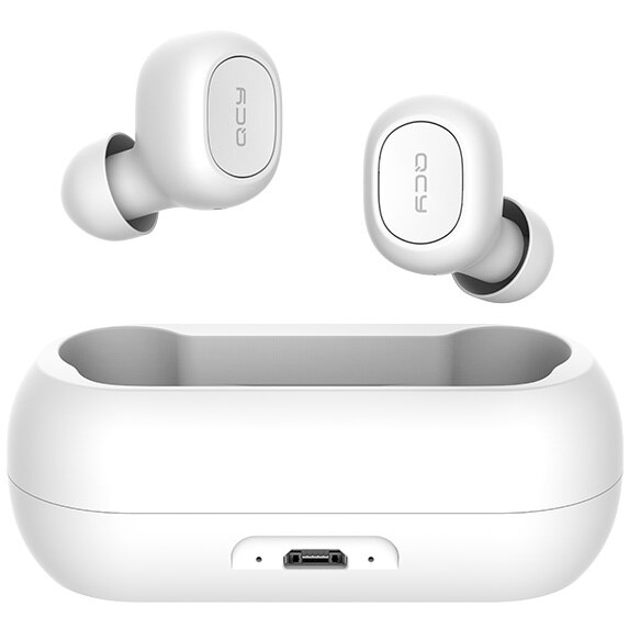 Casti Bluetooth Wireless QCY T1c, White