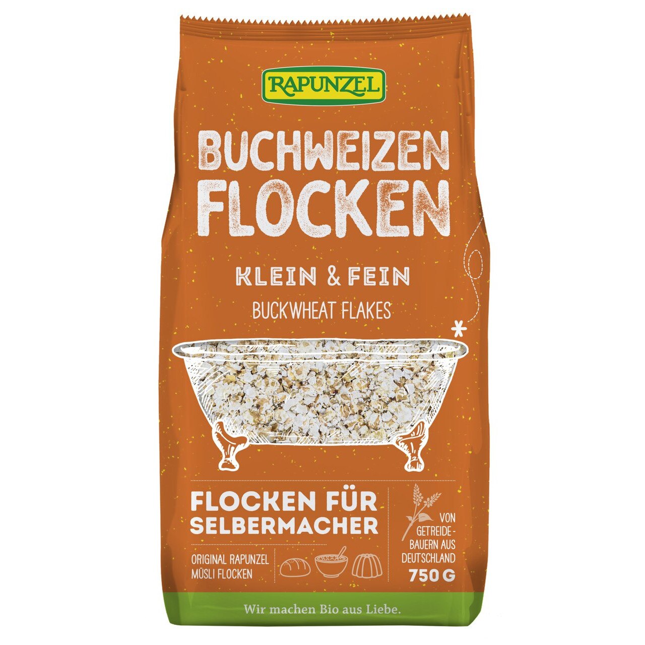 Fulgi mici de hrica, Rapunzel, bio, 750g