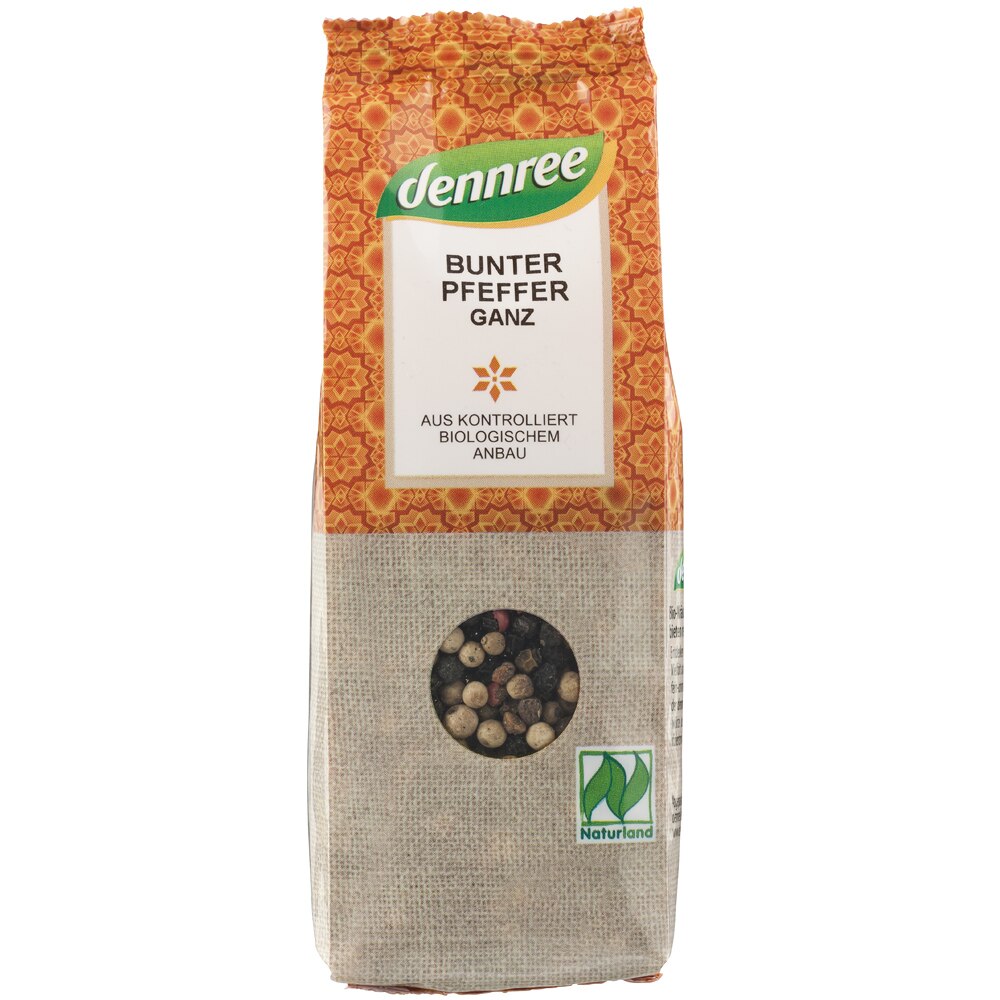 Amestec de piper boabe, Dennree, bio, 65g