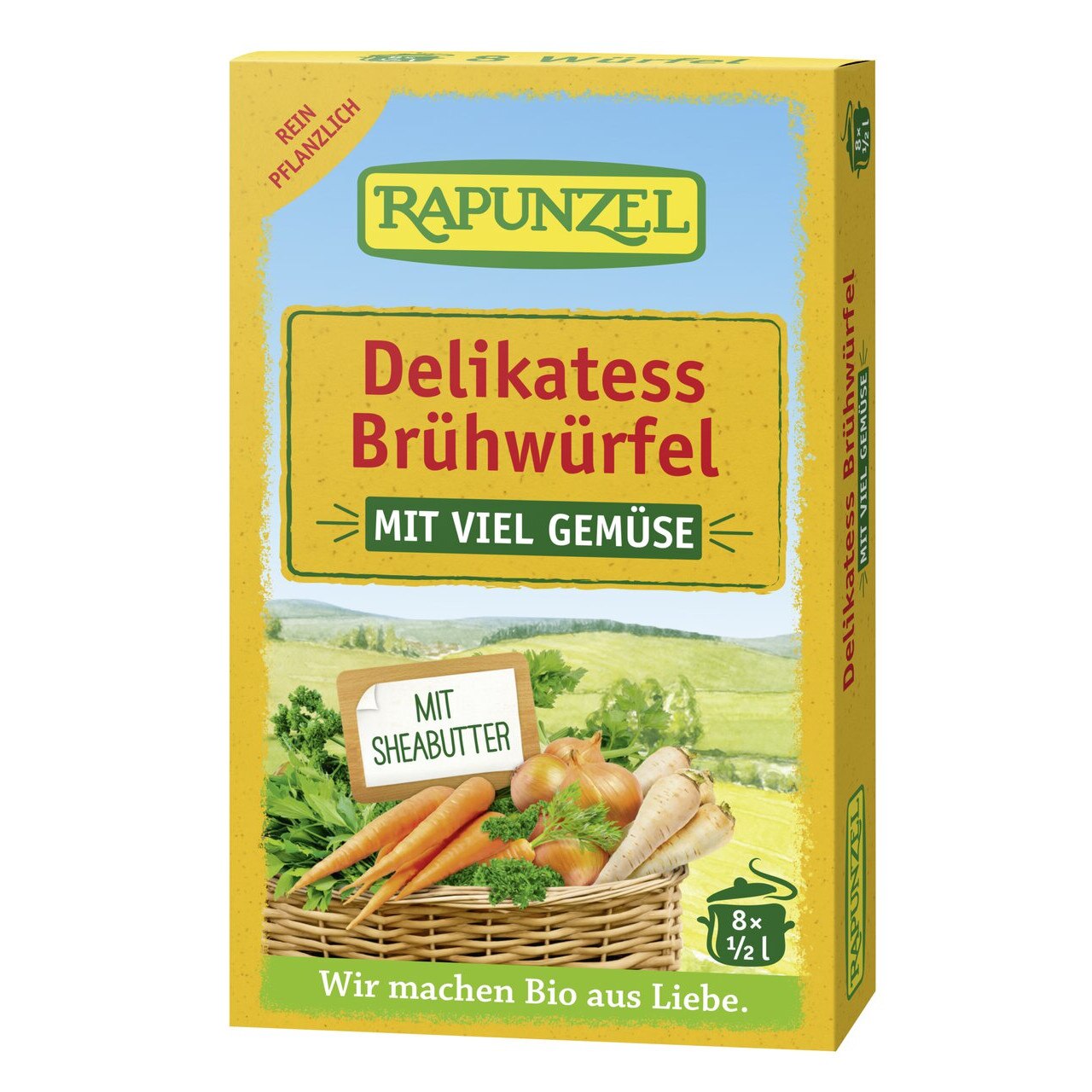 Cuburi de supa de legume delikatess, Rapunzel, bio, 68g