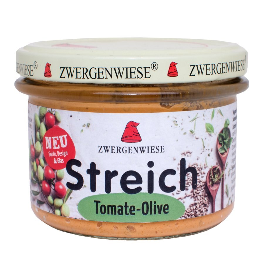 Pate vegetal cu tomate si masline, Zwergenwiese, bio, 180g