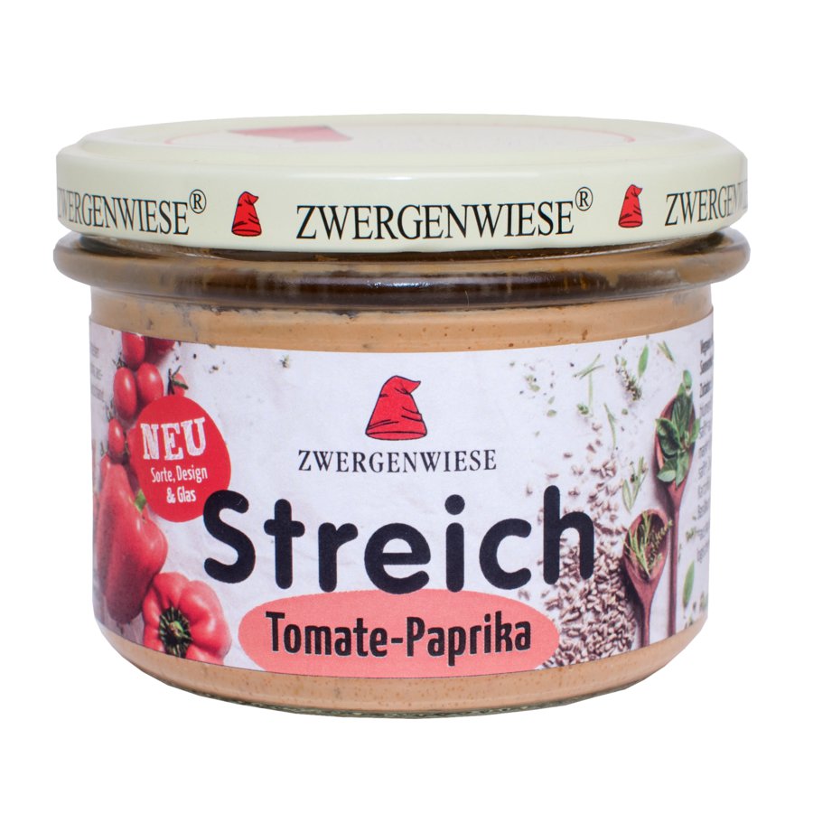 Pate vegetal cu tomate si ardei, Zwergenwiese, bio, 180g