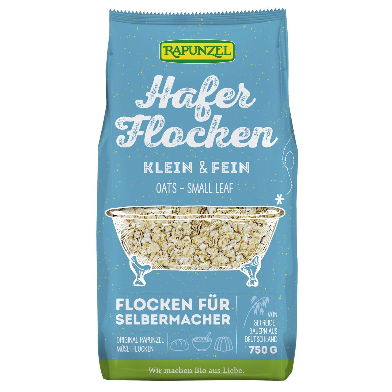 Fulgi mici de ovaz, Rapunzel, bio, 750g