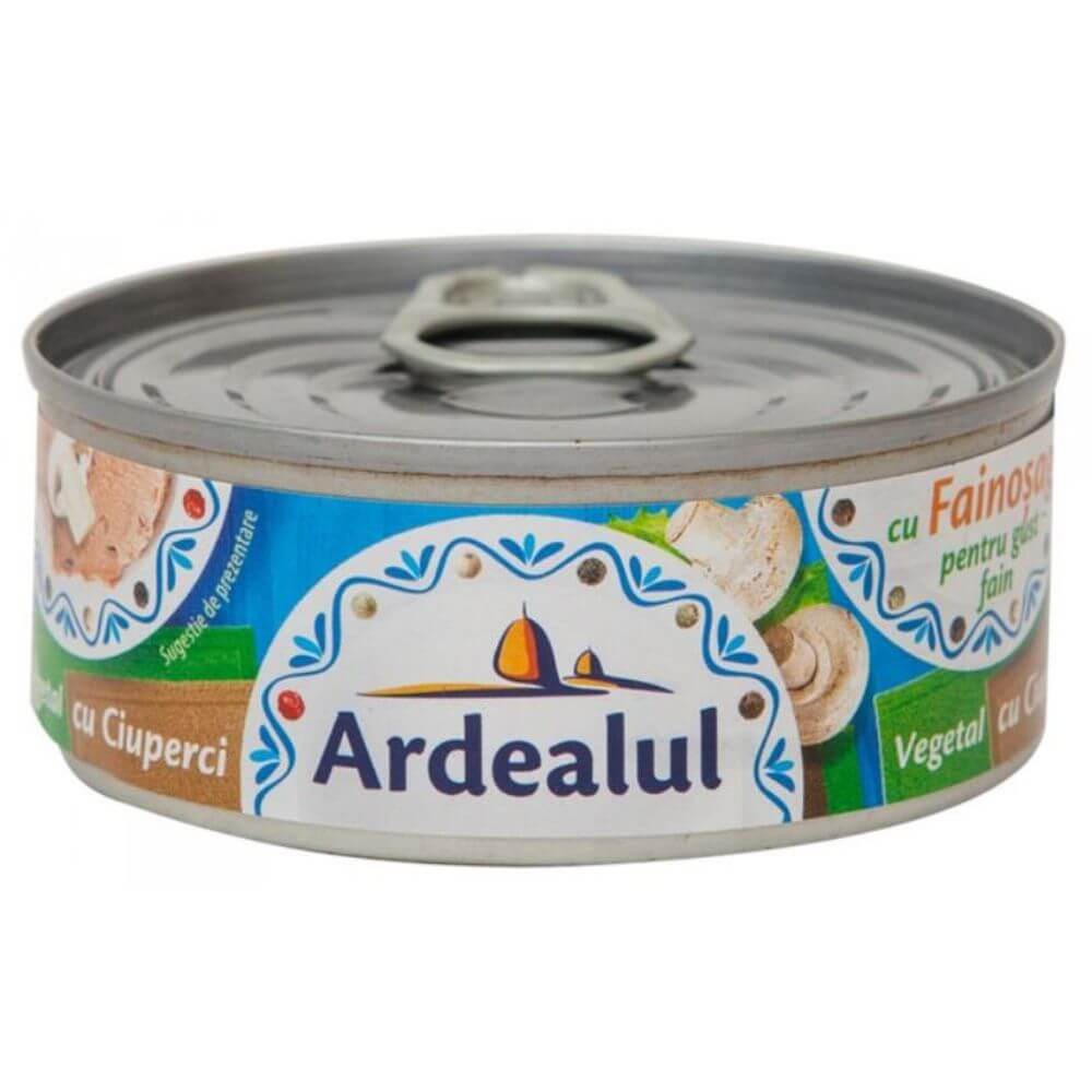 Pate Vegetal Ardealul, cu Ciuperci, 100 g