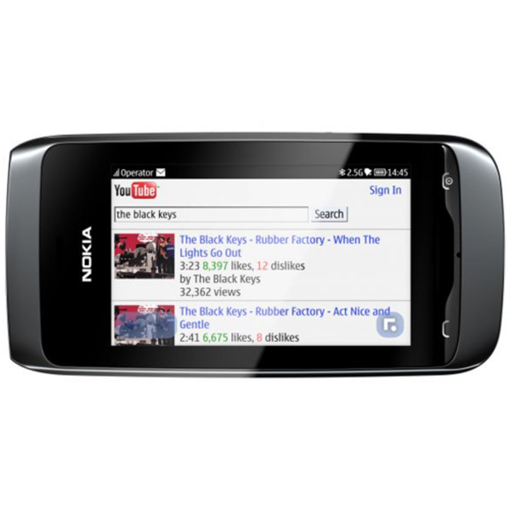Nokia 309 Asha mobiltelefon, Kártyafüggetlen, Wi-Fi, Fekete