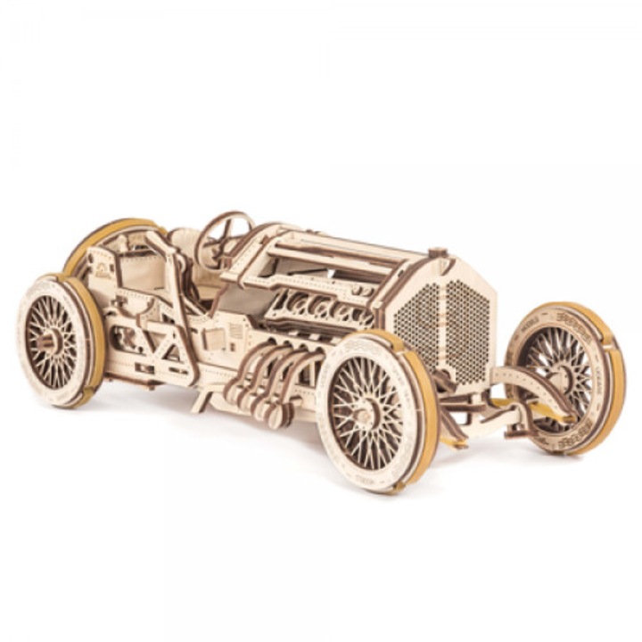U-9 Гран При кола Ugears, Дървен ,Механичен пъзел, 348 части