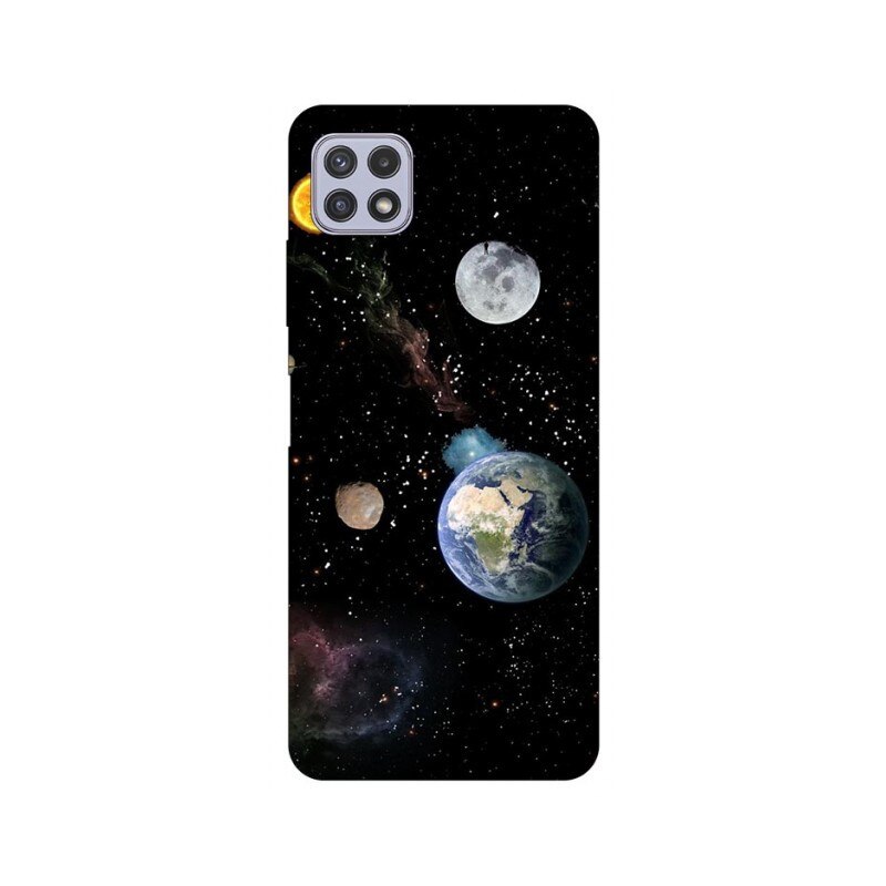 Husa Silicon Soft Upzz Print Compatibila Cu Samsung Galaxy A22 5G Model Earth