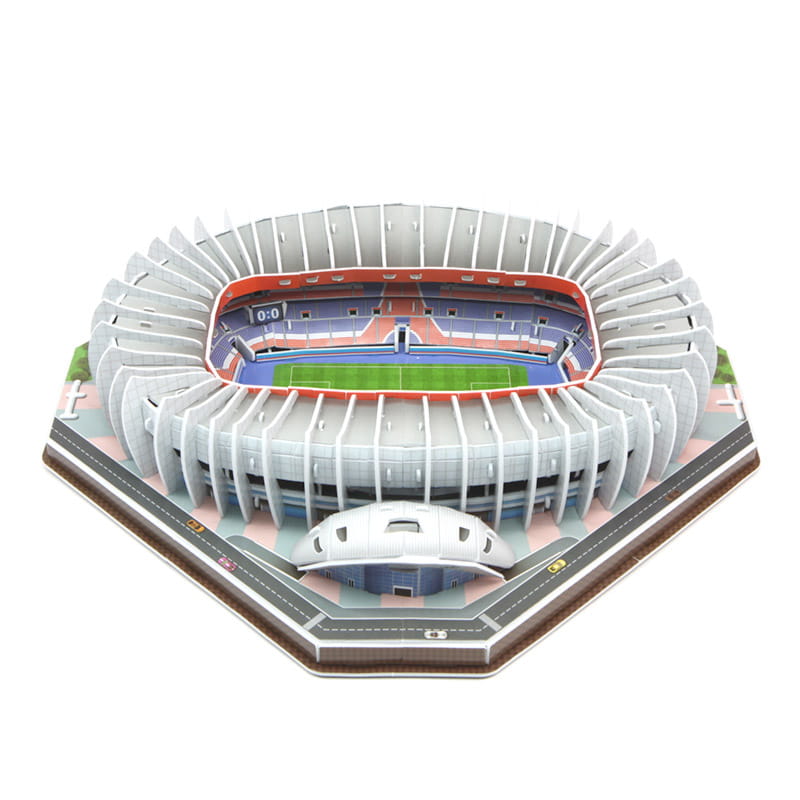 Puzzle 3D Stadion Paris Saint-Germain FC - Parc des Princes, 137 piese,  35.6 x 31.1 x 7.1 cm 