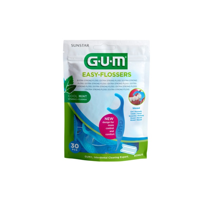 Конец за зъби Gum, Easy-Flossers, 30 броя