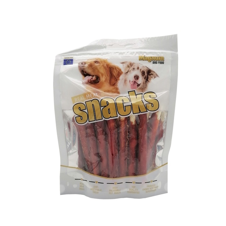 Recompense pentru caini, Magnum, rulouri cu rata, 250 g, 16532