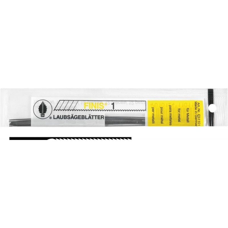 Set 12 panze pentru fierastraul de traforaj pentru metal, 130 mm, marime 3, Josef Haunstetter