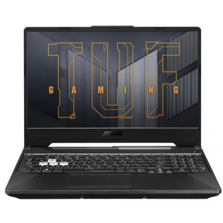 Asus TUF Gaming F15 FX506HCB-HN1138 laptop, Intel Core i5-11400H, 15.6, 8 GB, 512 GB SSD, nVidia GeForce RTX 3050 4 GB, NoOS, szürke