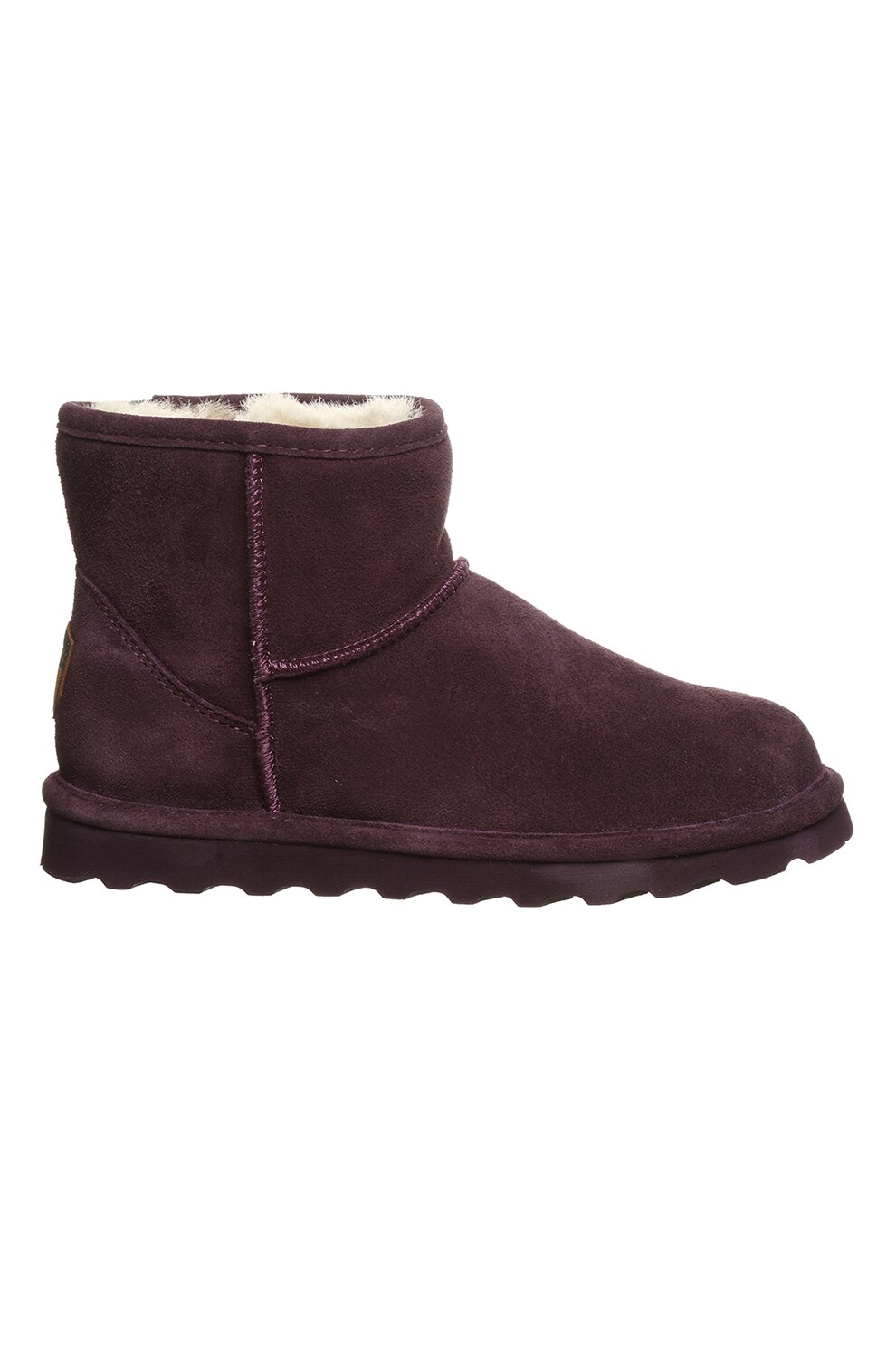 BEARPAW, Ghete din piele intoarsa fara inchidere Alyssa, 2130W, Violet aubergine