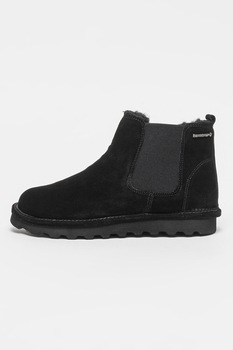 BEARPAW, Ghete Chelsea din piele intoarsa Drew, Negru BEARPAW, Ghete Chelsea din piele intoarsa Drew, Negru