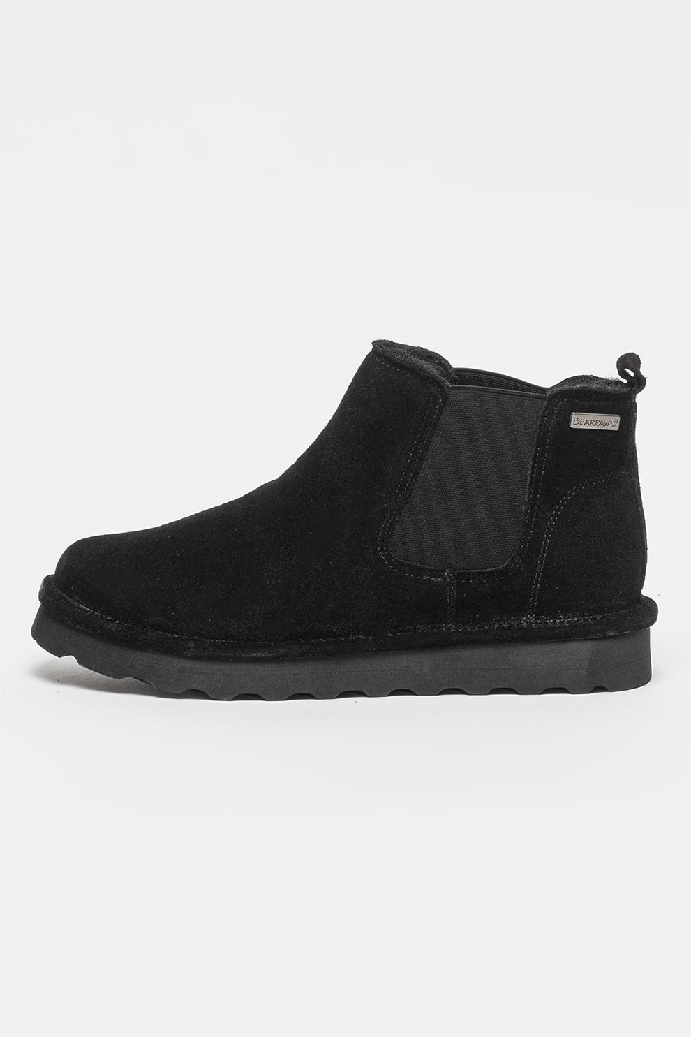 BEARPAW, Ghete Chelsea din piele intoarsa Drew, Negru