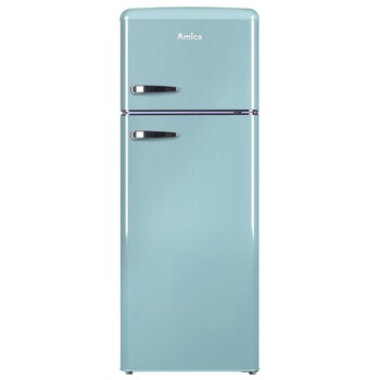 Frigider cu 2 usi Amica KGC15632T, 206 l, H 144 cm, Albastru Frigider cu 2 usi Amica KGC15632T, 206 l, H 144 cm, Albastru