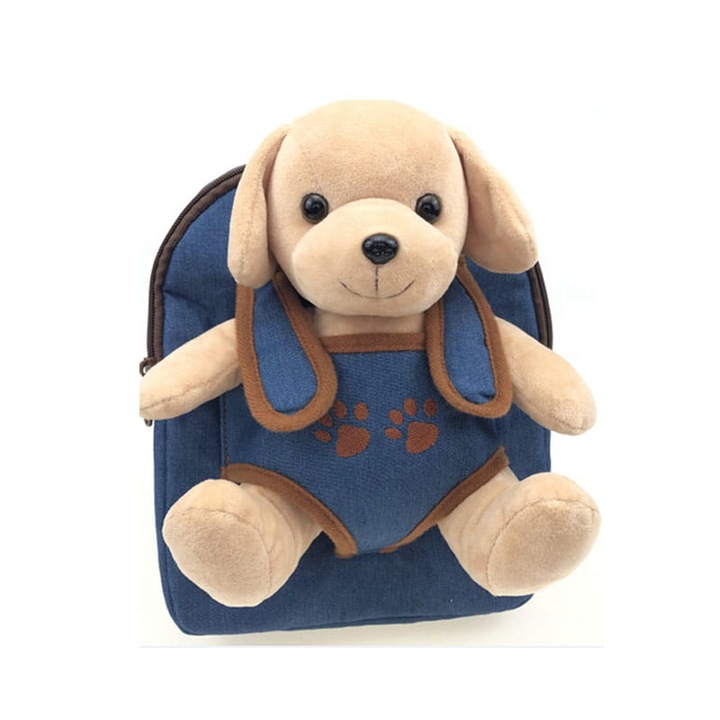 Детска раница Habarri Лабрадор, Син / Бял, 24 x 21 x 8 см