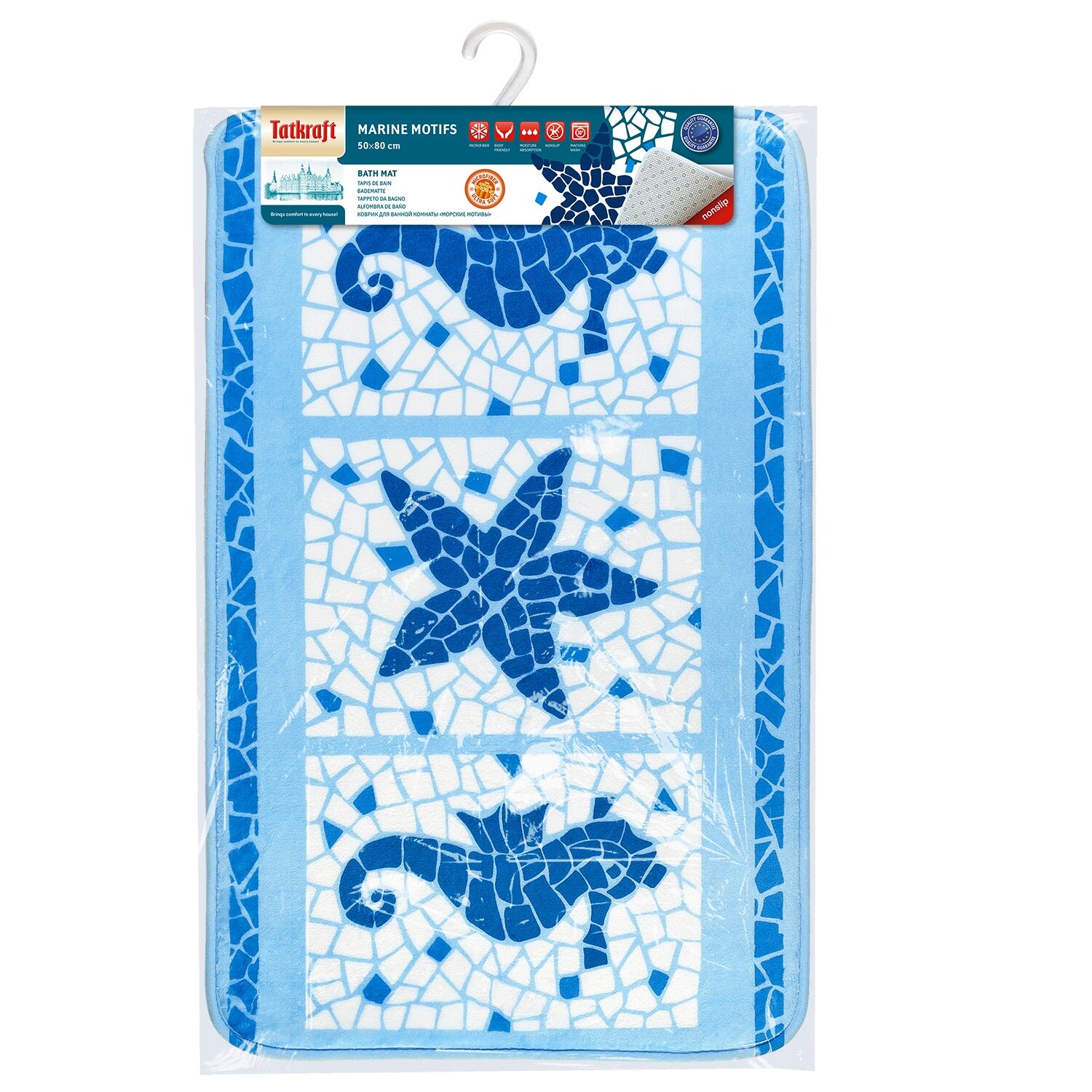 Covor de baie Tatkraft 14916, microfibra, 50x80 cm