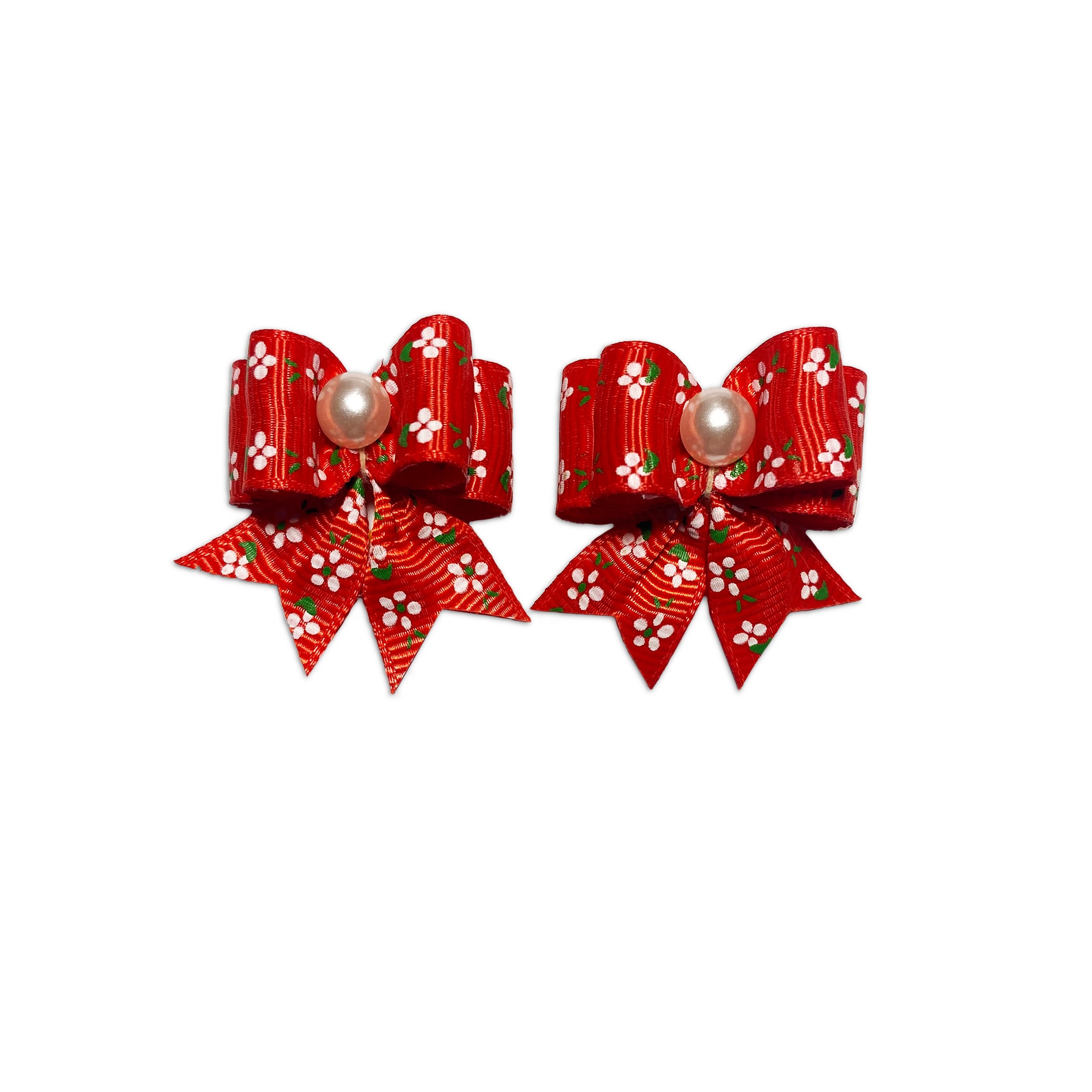 Set fundite par pentru caini, rosu, 3 cm x 2 cm, 2 bucati