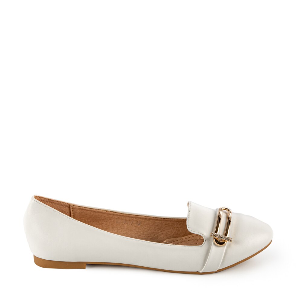 Mocasini dama Harper Alb, Alb