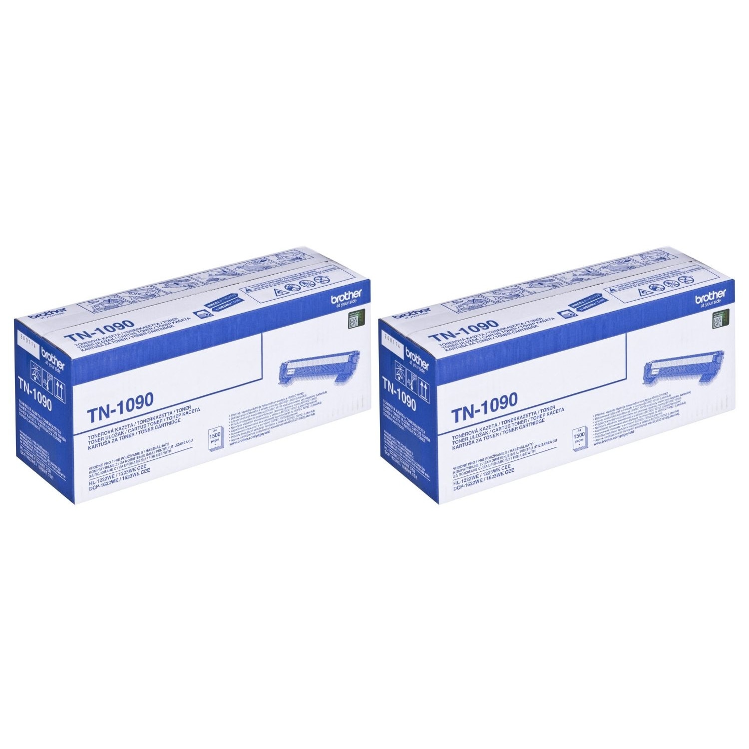 Pachet Cartus toner Brother Original 2x TN1090 Negru 3000 pagini