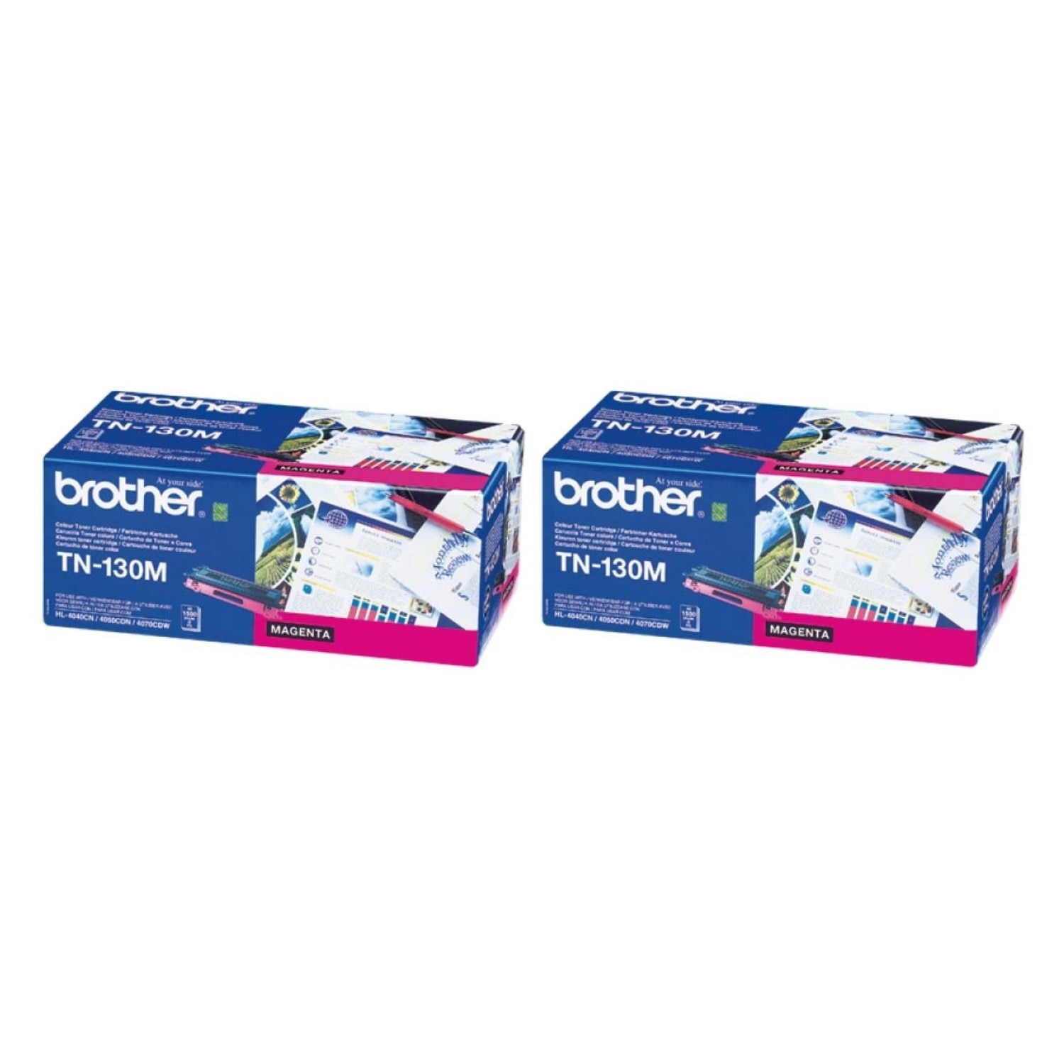 Pachet Cartus toner Brother Original 2x TN130M Magenta 3000 pagini