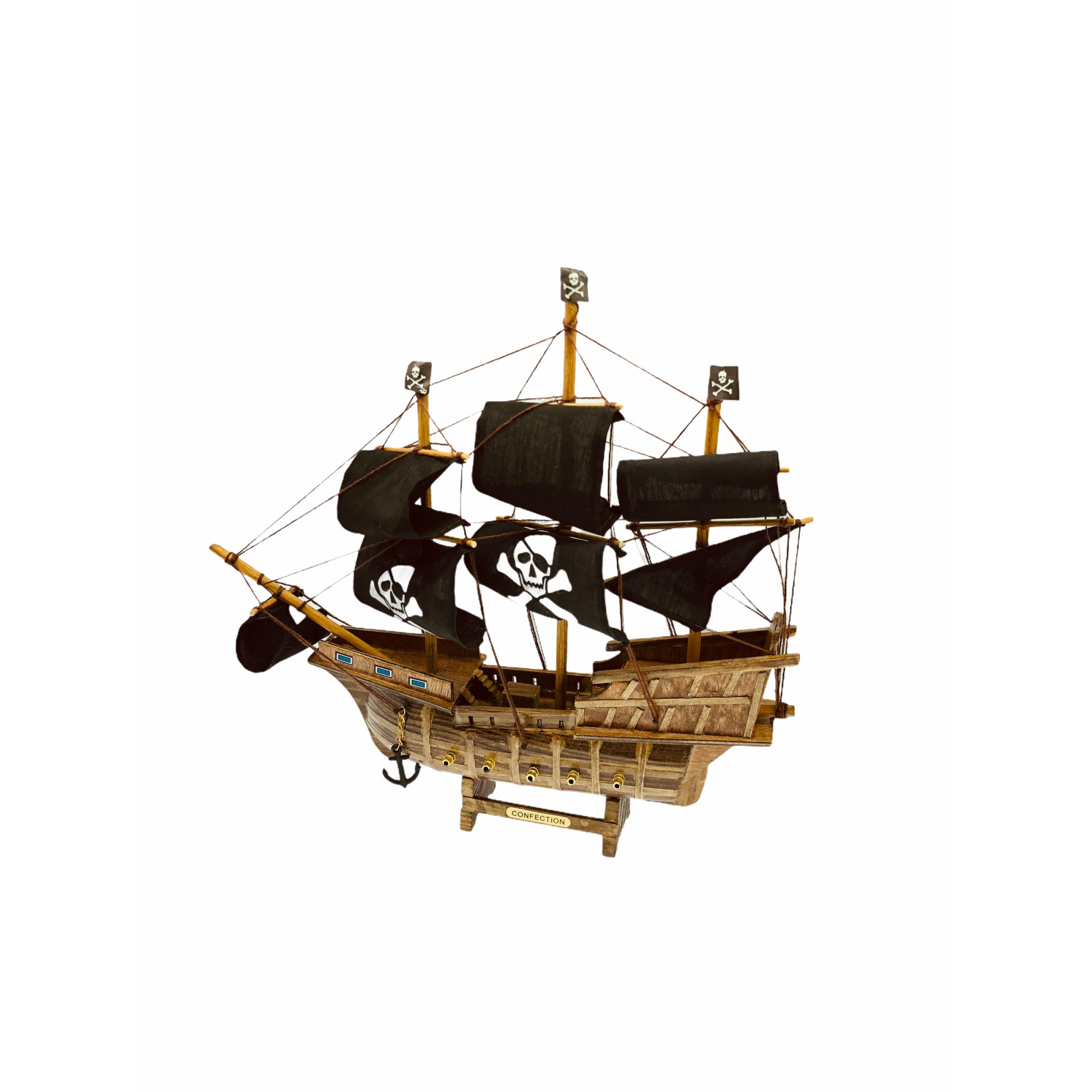 Corabie decorativa pirati, Atelier, Lemn, 31x29cm