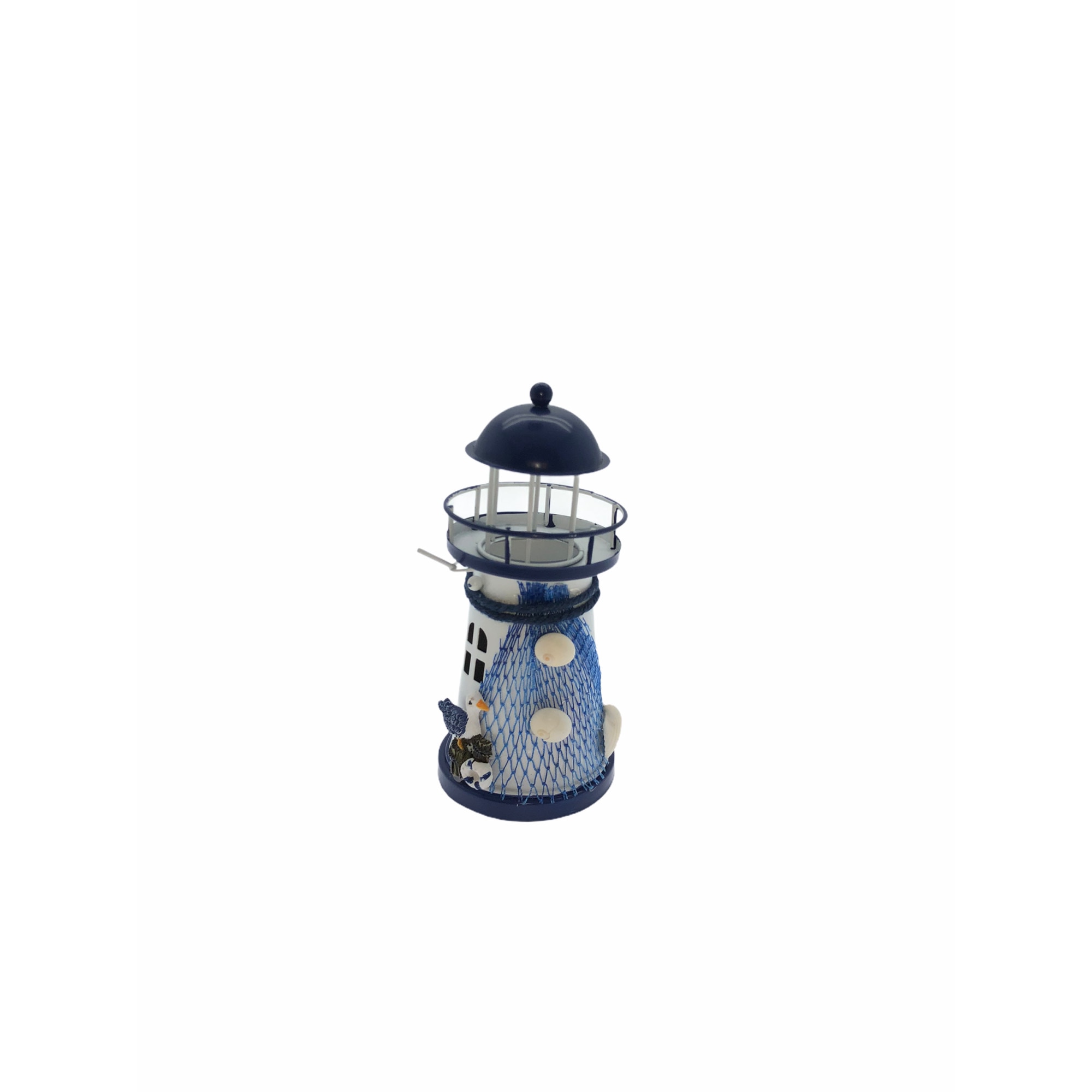 Suport lumanare tip far maritim, Atelier, Metal, 14cm