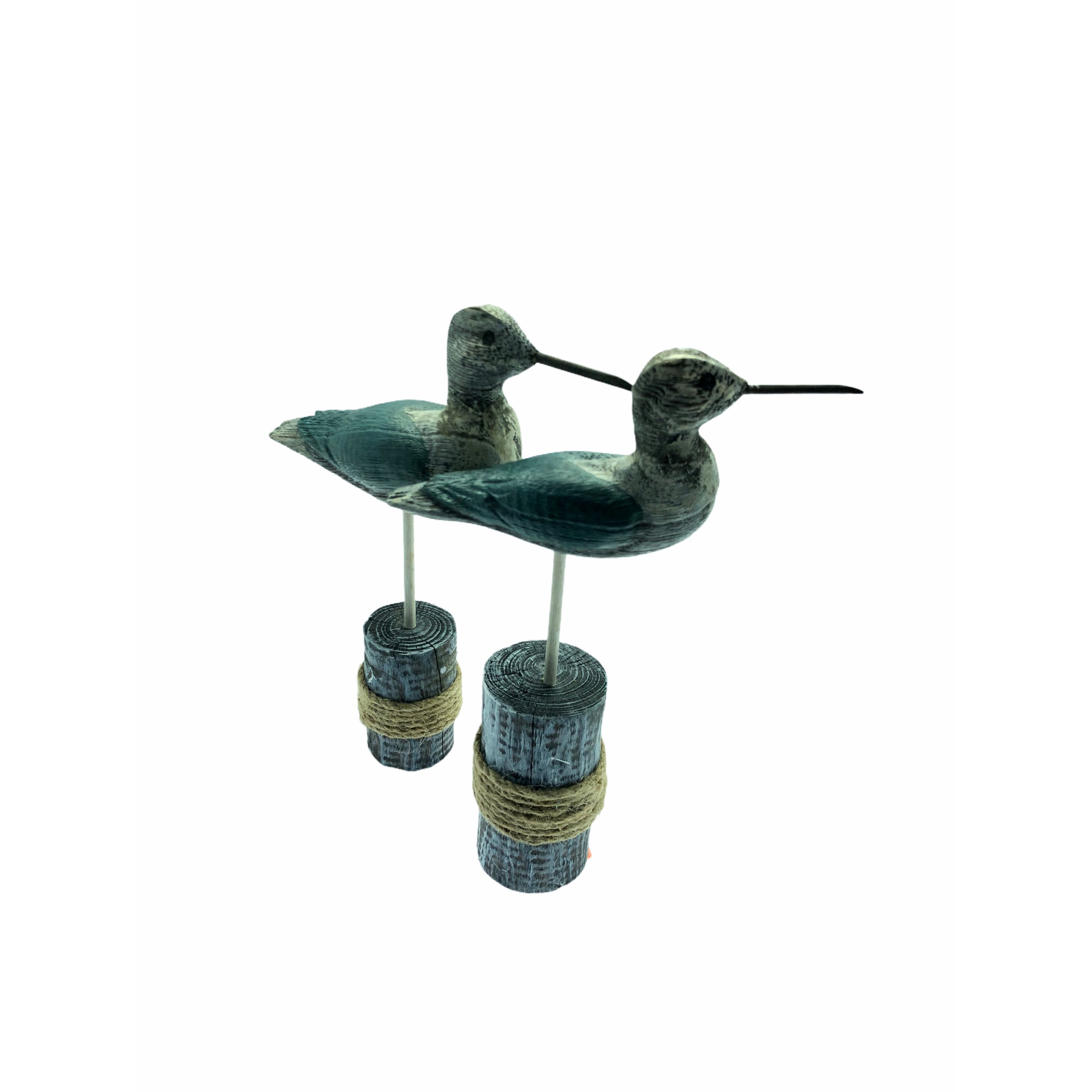 Set 2 pasari decorative, Atelier, Lemn, 27cm