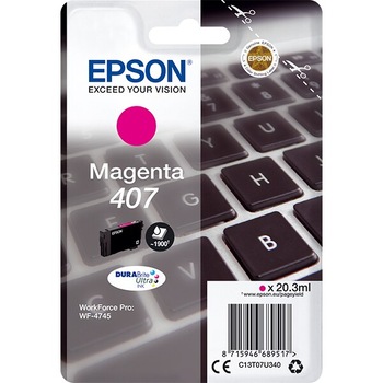 Cartus Cerneala Epson C13T07U340, Nr. 407, Magenta Cartus Cerneala Epson C13T07U340, Nr. 407, Magenta