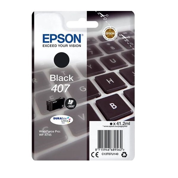 Cartus Cerneala Epson C13T07U140, Nr. 407, Negru