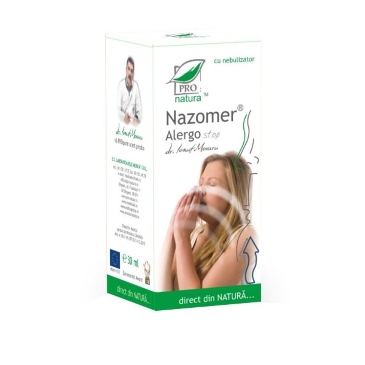 Spray nazal Nazomer Alergo Stop x 30ml Pro Natura