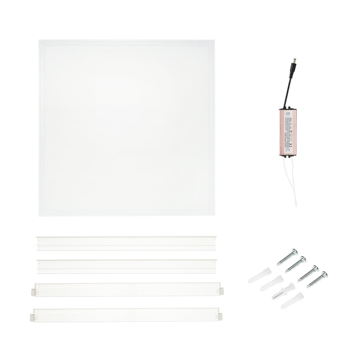 Panou LED cu rama 220V/40W 3200lm/6400K 600x600mm cu driver 600mA Breckner Germany