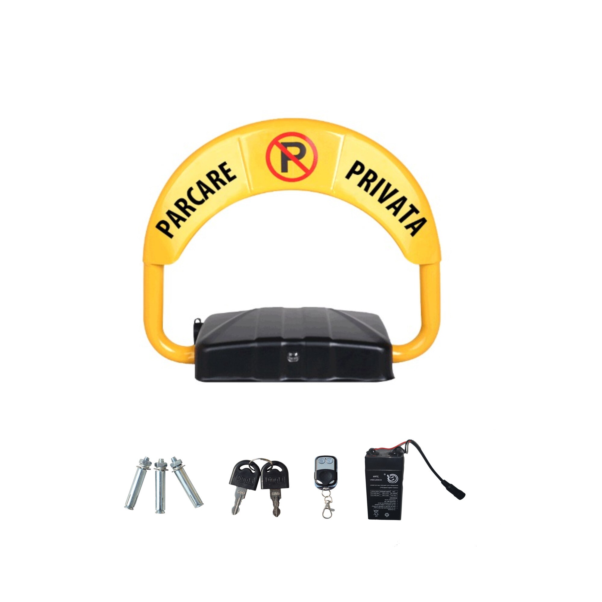 Blocator parcare automat cu telecomanda, acumulator, bluetooth AVR-EPL909BR, marca aVr