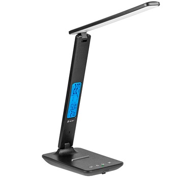 Lampa LED de birou Tracer Nero LCD TRAOSW46760, LCD display, 5W, 320 lm, lumina alba reglabila, Negru Lampa LED de birou Tracer Nero LCD TRAOSW46760, LCD display, 5W, 320 lm, lumina alba reglabila, Negru