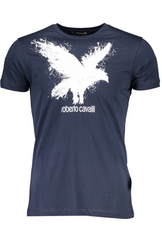 Tricou Barbati, ROBERTO CAVALLI, 9101776, Logo, Albastru, S INTL Tricou Barbati, ROBERTO CAVALLI, 9101776, Logo, Albastru, S INTL
