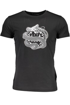Tricou Barbati, ROBERTO CAVALLI, 9101723, Logo, Negru, Negru, L Tricou Barbati, ROBERTO CAVALLI, 9101723, Logo, Negru, Negru, L