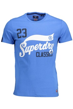 Tricou Barbati, SUPERDRY, 9102098, Logo, Albastru, Albastru Tricou Barbati, SUPERDRY, 9102098, Logo, Albastru, Albastru