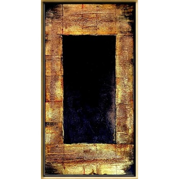 Tablou abstract pictat manual, pictura in cutit 103x53cm Tablou abstract pictat manual, pictura in cutit 103x53cm