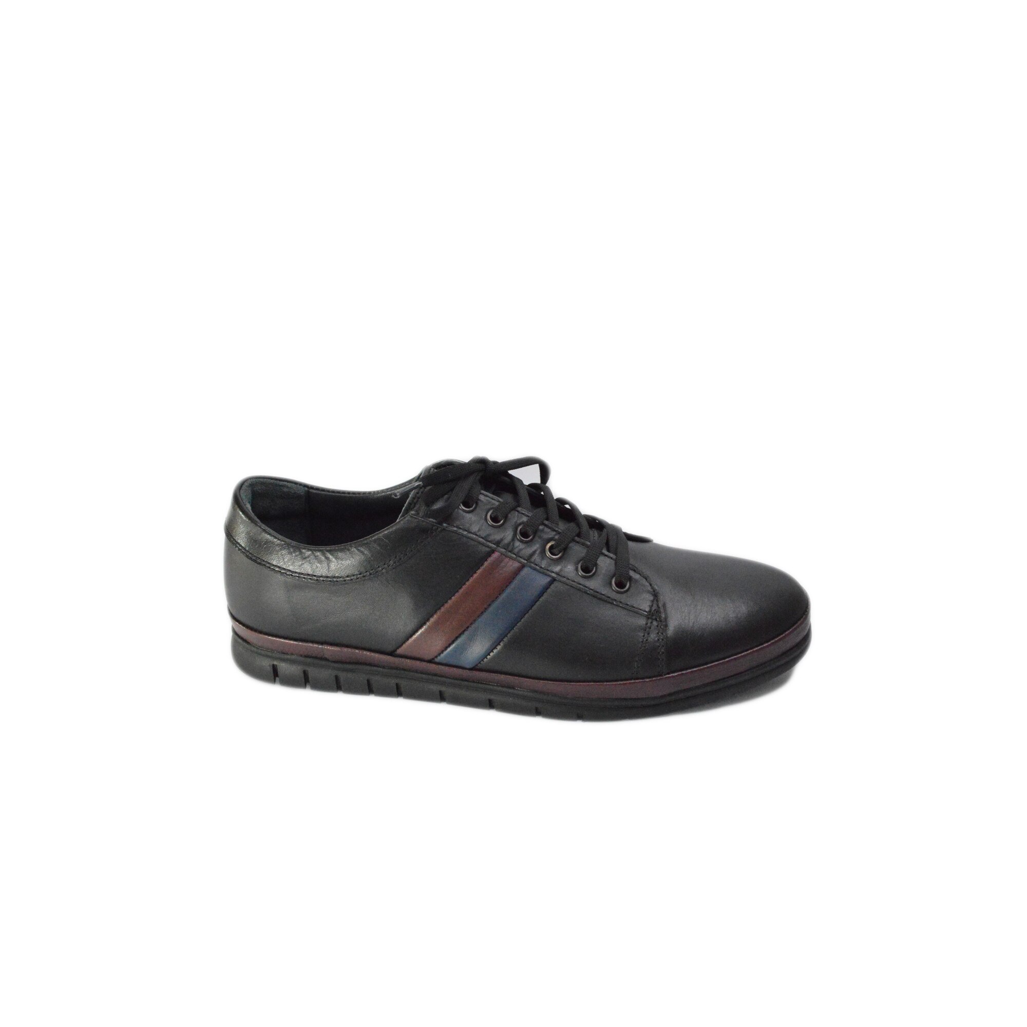 Pantofi sport barbati din piele naturala, SCV, ta1204, Negru