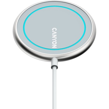 Incarcator wireless Canyon WS-100, Argintiu Incarcator wireless Canyon WS-100, Argintiu