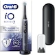 Periuta de dinti electrica Oral-B iO7 cu Tehnologie Magnetica si Micro-Vibratii, Inteligenta artificiala, Display led interactiv, Senzor de presiune Smart, Timer vizibil, 5 moduri, 1 capat, Suport rezerve, Incarcator magnetic, Trusa de calatorie, Negru