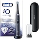Periuta de dinti electrica Oral-B iO8 cu Tehnologie Magnetica si Micro-Vibratii, Inteligenta artificiala, Display led interactiv, Senzor de presiune Smart, Timer vizibil, 6 moduri, 1 capat, Suport rezerve, Incarcator magnetic, Trusa de calatorie, Negru