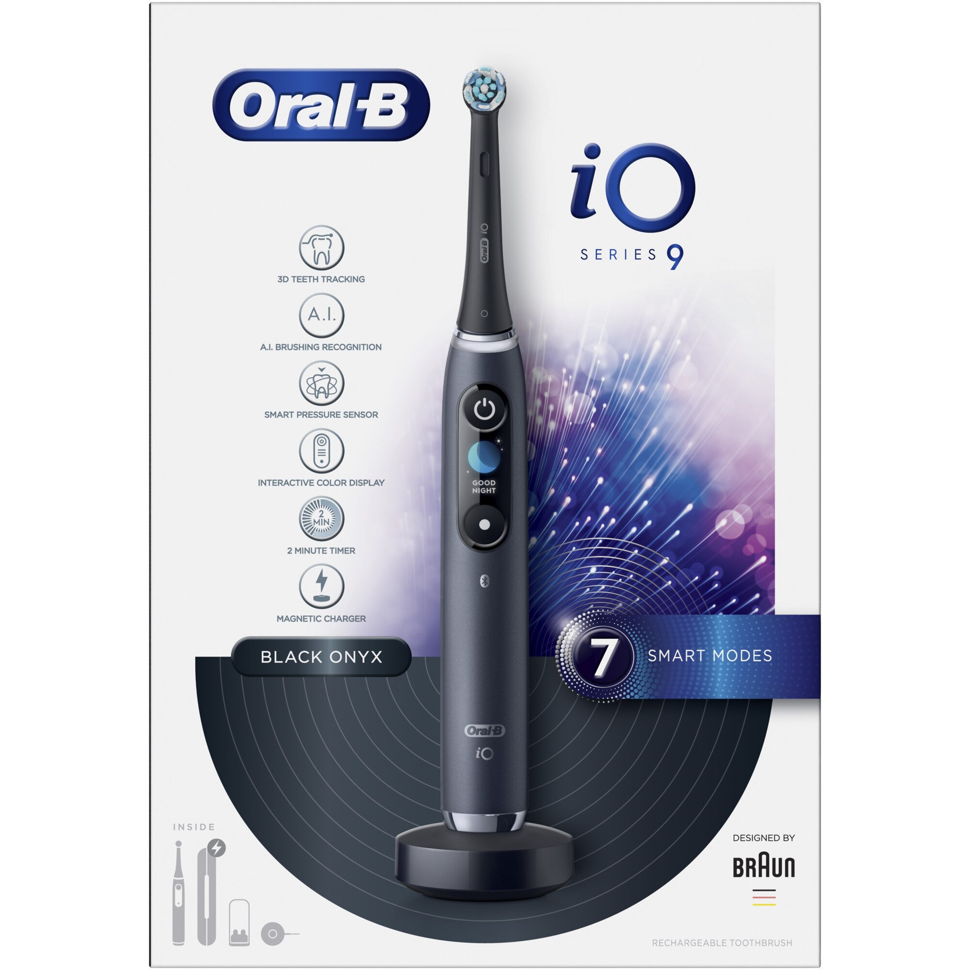 Io9 Timer Periuta de dinti electrica Oral-B iO9 cu Tehnologie Magnetica si Micro ...