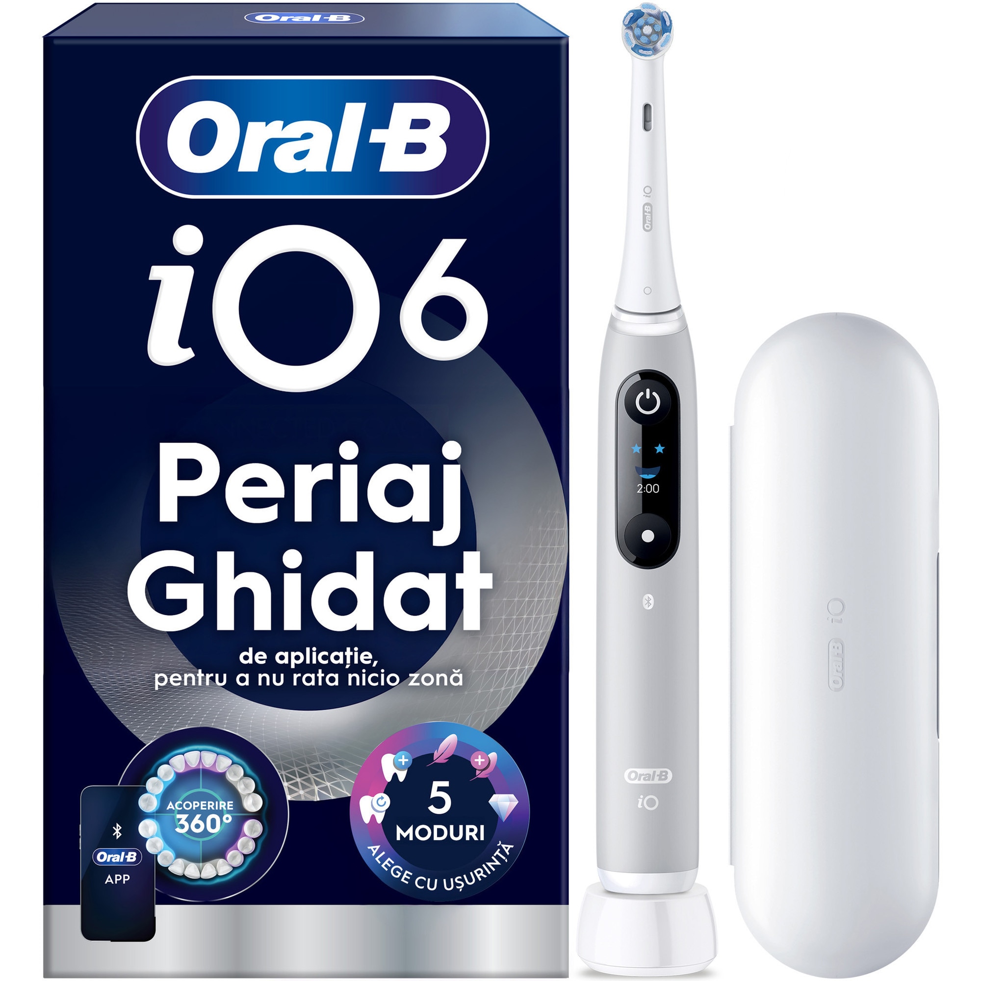Periuta de dinti electrica Oral-B iO6 cu tehnologie magnetica si