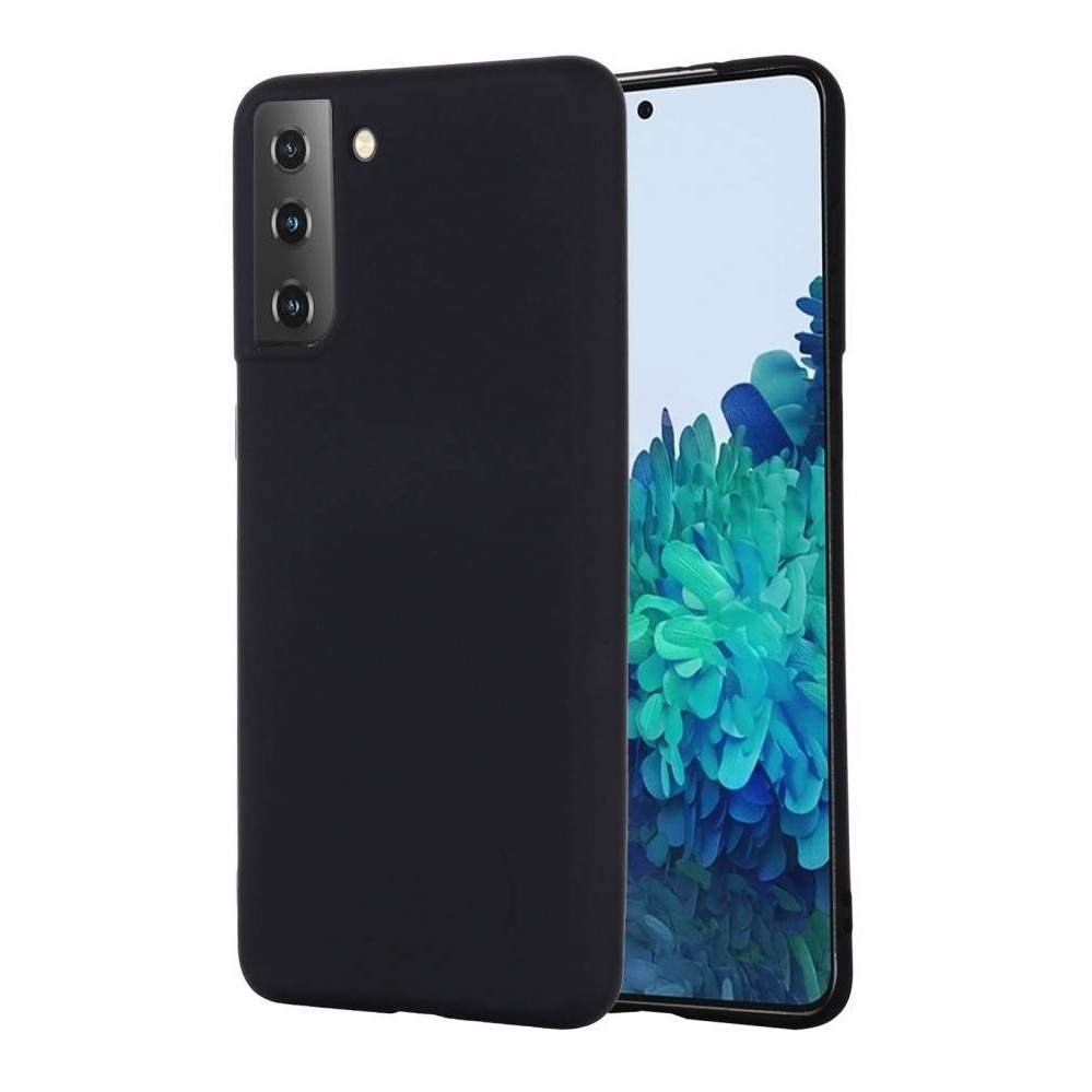 Capac Protectie Spate Cellara Din Silicon Colectia Soft Pentru Samsung Galaxy S21 Plus - Negru