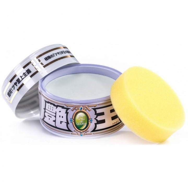 Твърда вакса за кола Soft99 The King of Gloss White, 300гр