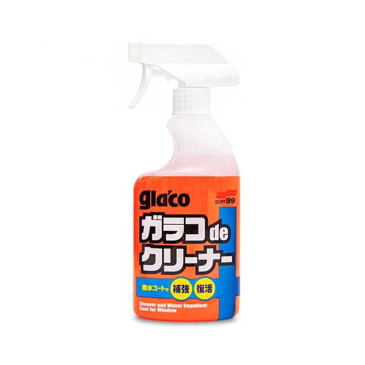 Solutie Curatare si Tratament Hidrofob Geamuri Soft99 Glaco De Cleaner, 400ml